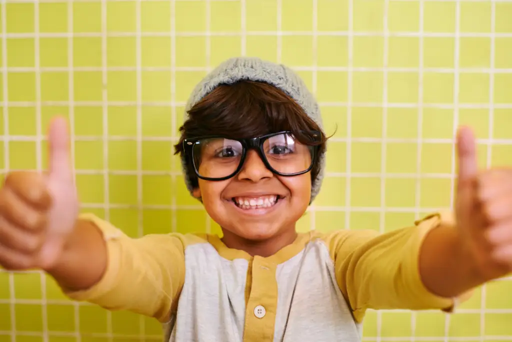 GetMeCoding young person excited to be wearing glasses