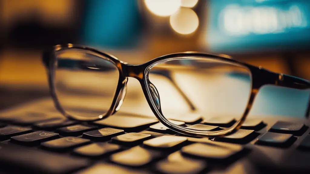 GetMeCoding.com glasses resting on a keyboard