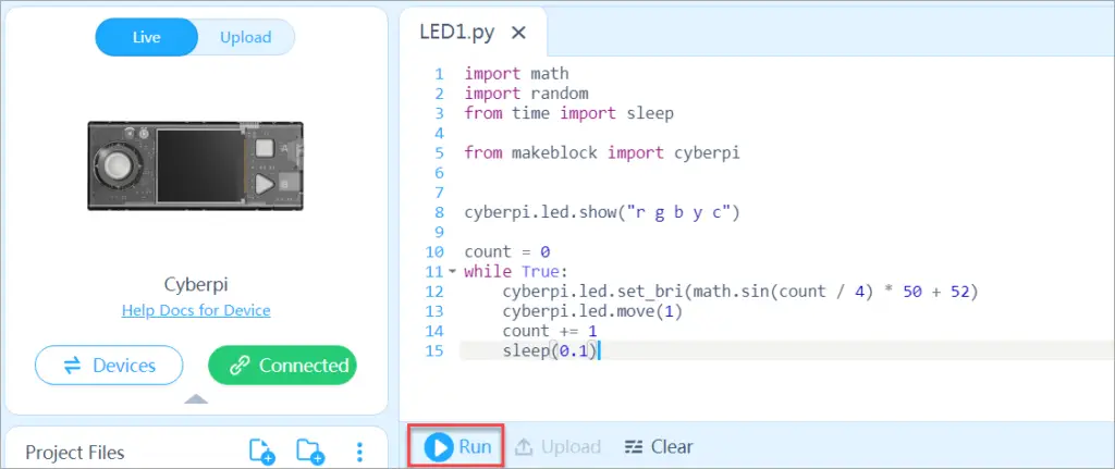 GetMeCoding makeblock mbot2 Python coding